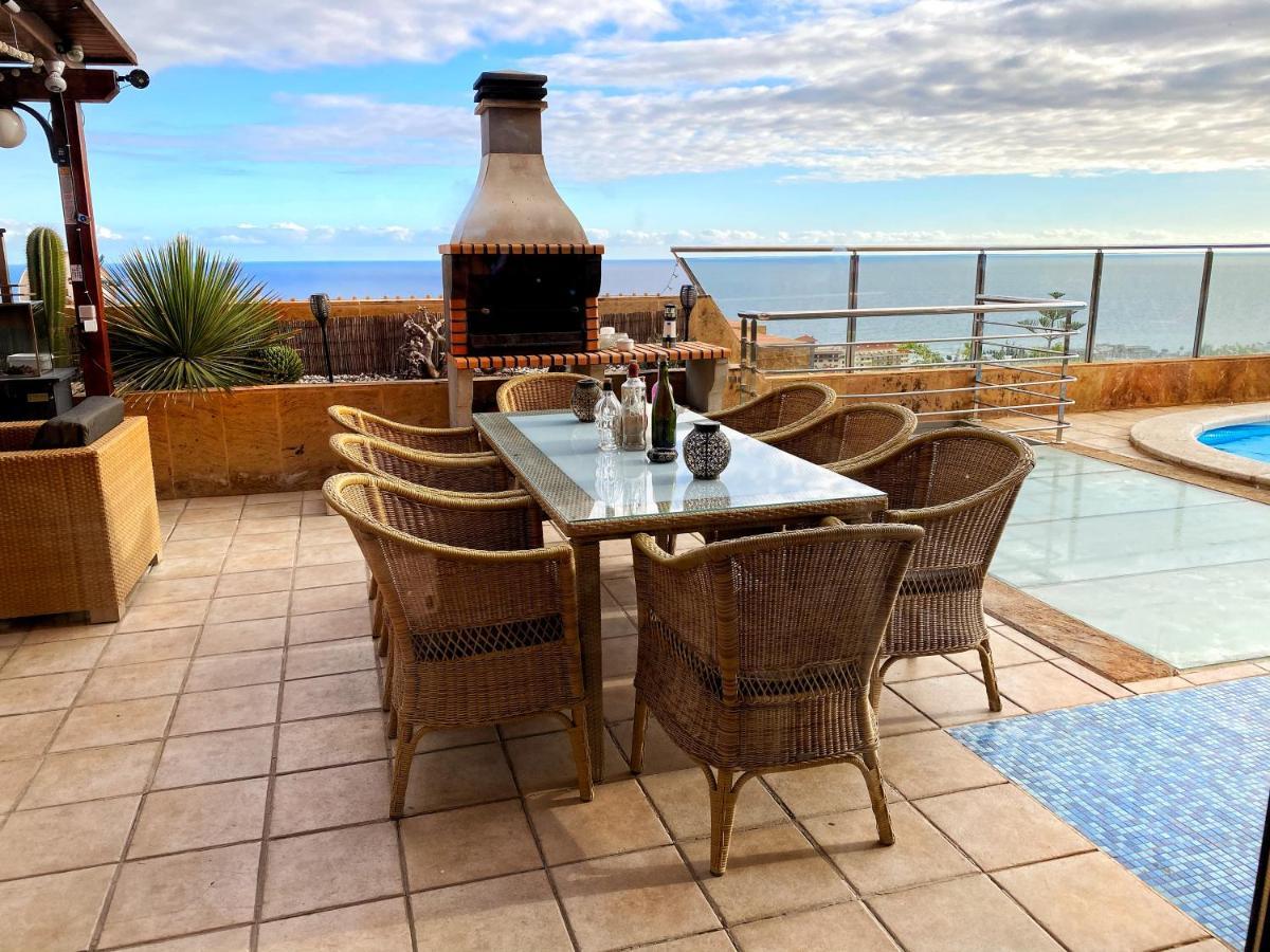 Luxury 5 Star Villa Violetta With Amazing Sea View, Jacuzzi And Heated Pool San Agustín Exterior foto