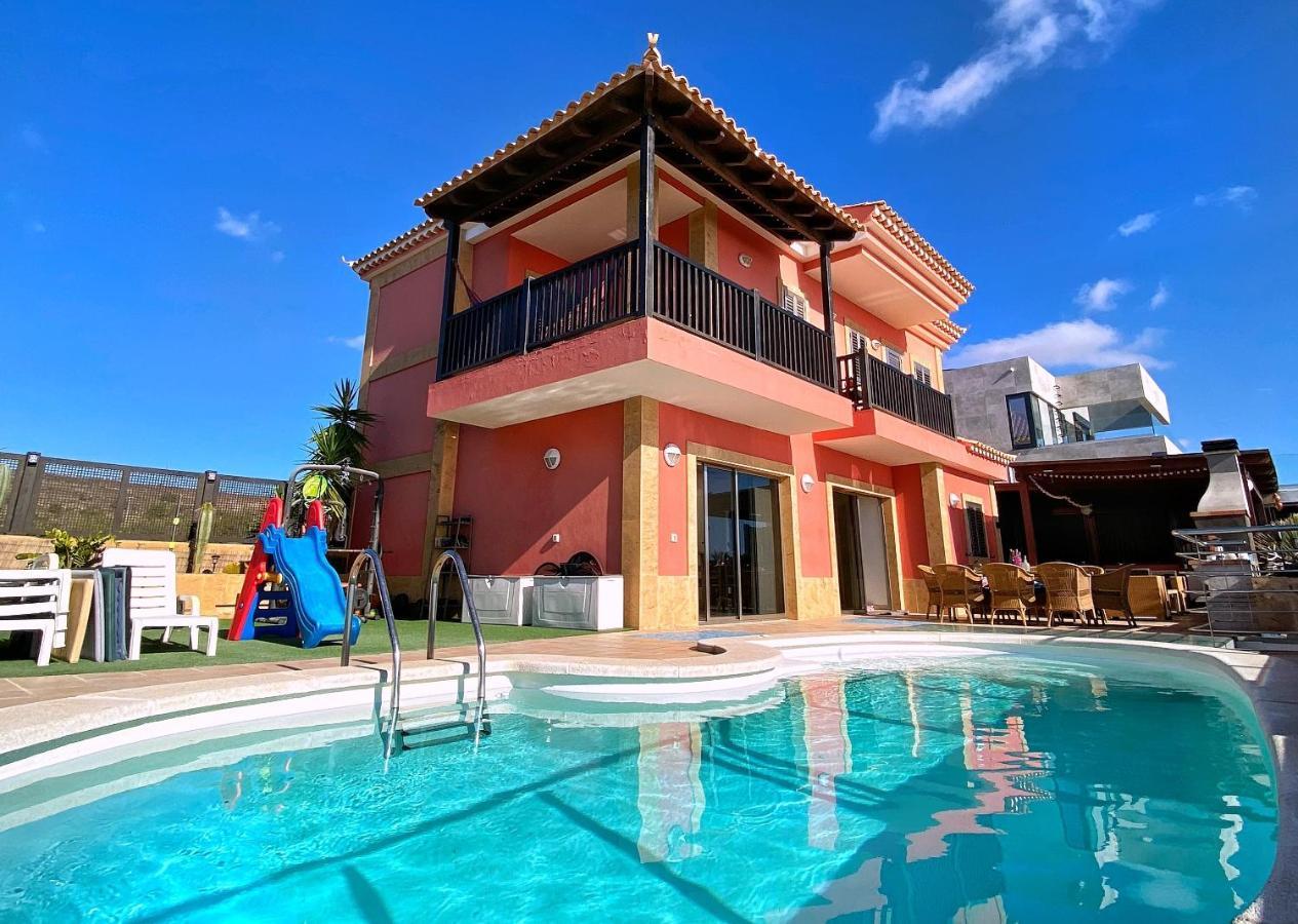 Luxury 5 Star Villa Violetta With Amazing Sea View, Jacuzzi And Heated Pool San Agustín Exterior foto